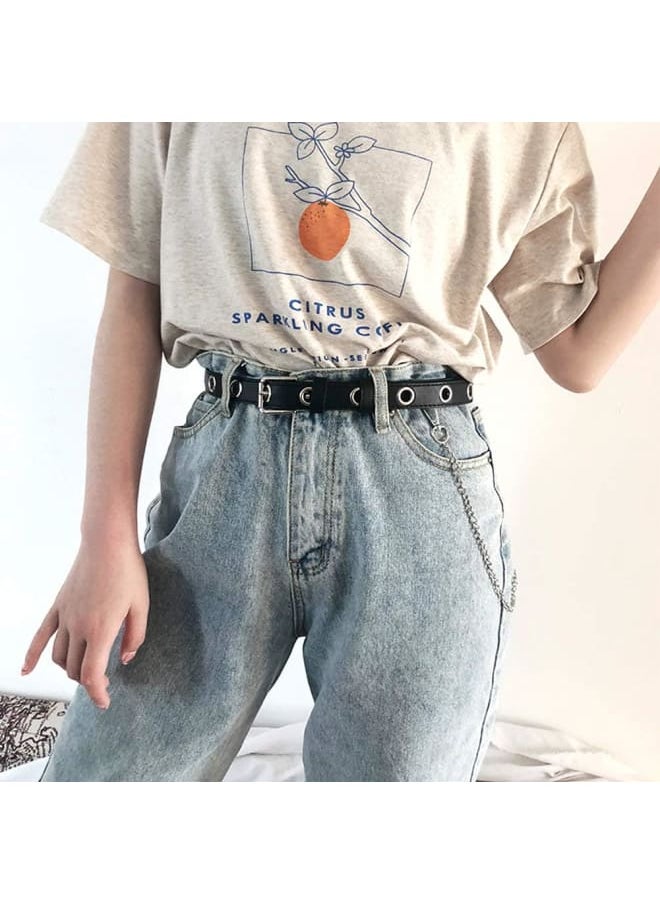 Generic - CKANDAY 4 Pocket Chains, Wallet Chain Belt Loop Set, Hip Hop Pants Chain with Lobster Claw Clasps and Keyring for Jeans Purse Handbag Strap Keys Traveling,2 Colors - Image 1