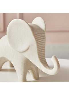 Home Box Luxe Polyresin Light Terracota Elephant Accent 21 x 15 x 7.5 cm  - Image 3