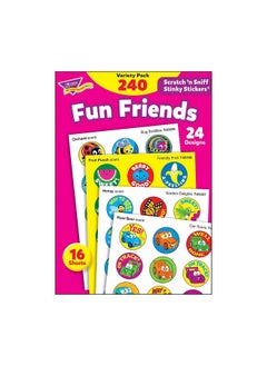 Trend Enterprises , Inc. T-83917 Fun Friends Stinky Stickers Variety Pack, 240/Pack  - Image 1