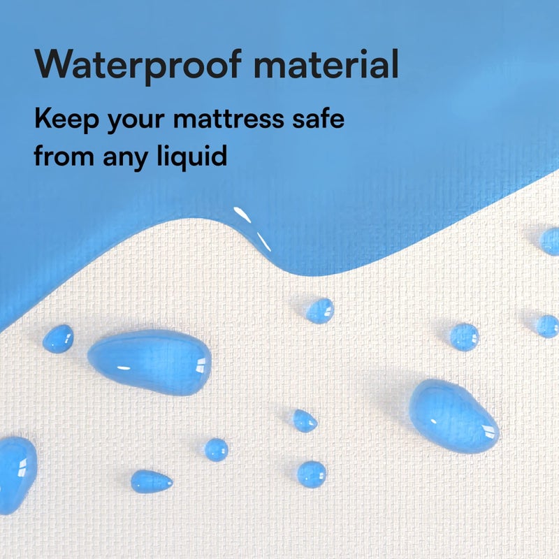 Niagara Sleep Soluti Niagara Waterproof Mattress Protector King 78x80 Cover Deep Pocket Breathable Noiseless 8-20Inches Bed Smooth Jersey Mattress Pad Cover Fully Ultra Thin Polyester  - Image 2