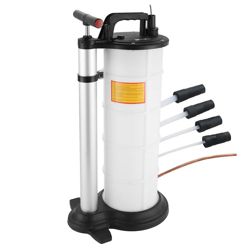 ATPEAM Oil Changer Vacuum Fluid Extractor Manual Engine Oil Extractor Oil Changer Vacuum Fluid Extractor Pump Tank Remover 9L