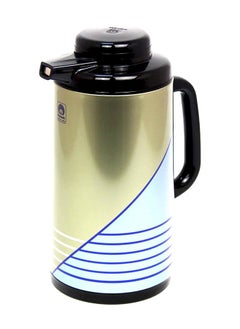 Peacock Vacuum Flask Tea Coffee Glass Liner Thermos Japan Made 138 Blue 1.0Ltr  - Image 1