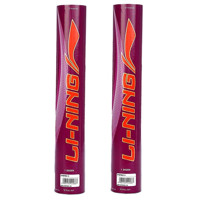 Li-Ning Champ Duck Feather Shuttlecock (White), 2 Cans, 24 Shuttlecocks - Image 5