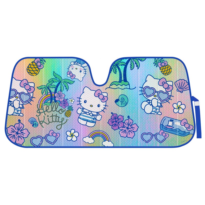 Hello Kitty Car Windshield Sun Shade Officially Licensed Sanrio Cute Car Accessories for Women Hello Kitty Car Accessories Sunshade for Car Windshield Summer Sunshield for Car Window Shades