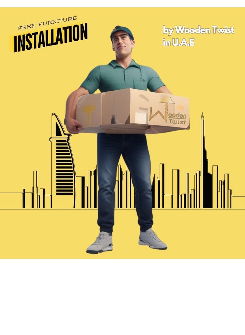 Wooden Twist Button Tufted Jute Fabric 2 Seater Sofa with Teak Finish and 2 Cushions Modern Couch for Living Room ( Grey ) - Image 2