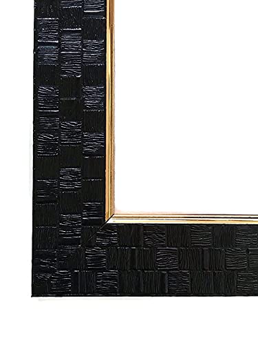 SEVEN HORSES Black Wall Mirror/Makeup Mirror/Bathroom Mirror/Dressing Mirror,Size 14.5X26.5 Inch, Framed, Rectangular - Image 3