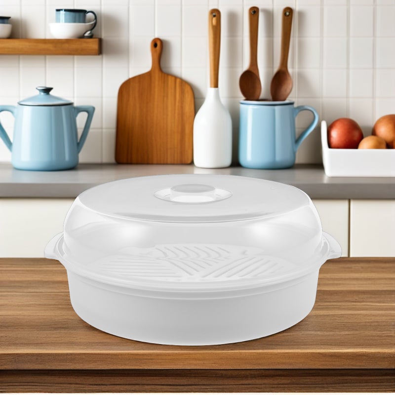 2pcs Microwave Steamer: Microwavable Steamer With Lid For Home Office And Travel - Steaming Basket For Vegetables Rice - Image 3