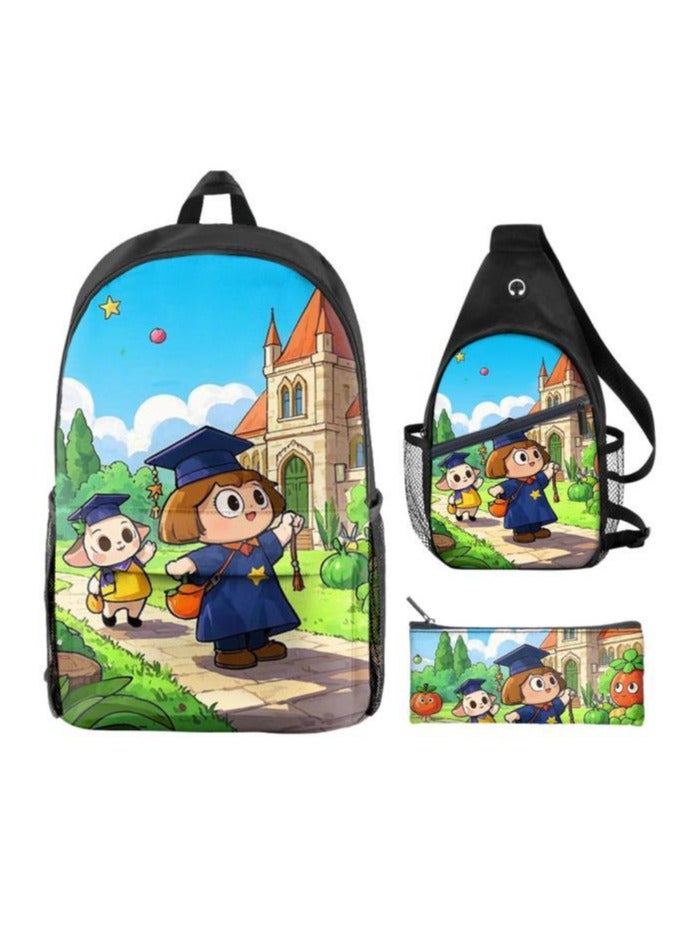 Universal cartoon new three-piece schoolbag - 641  - Image 1