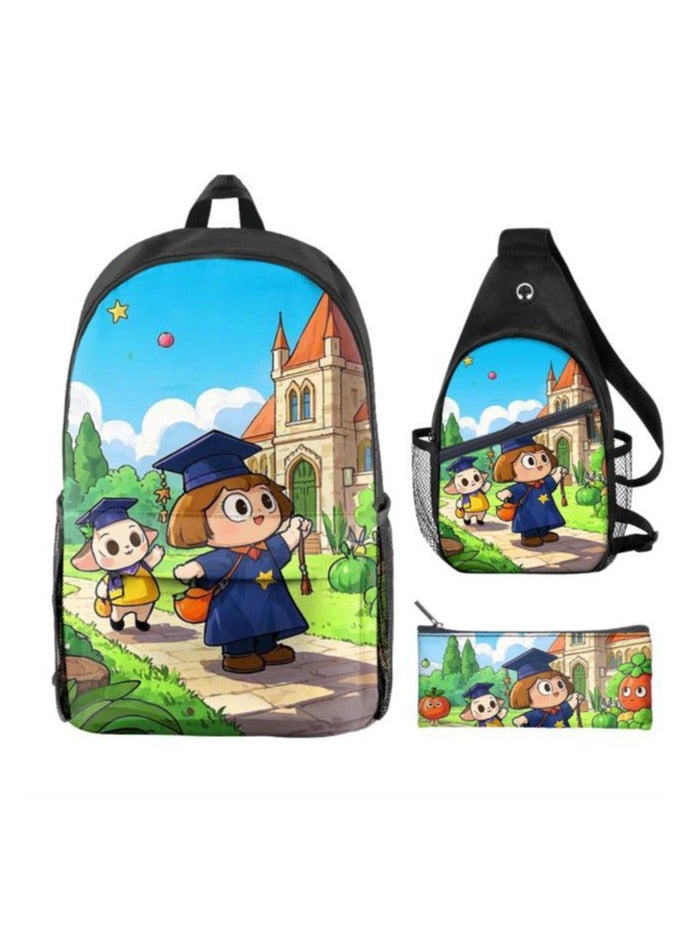 Universal cartoon new three-piece schoolbag - 641  - Image 2