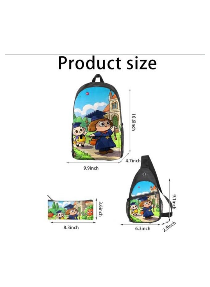 Universal cartoon new three-piece schoolbag - 641  - Image 3