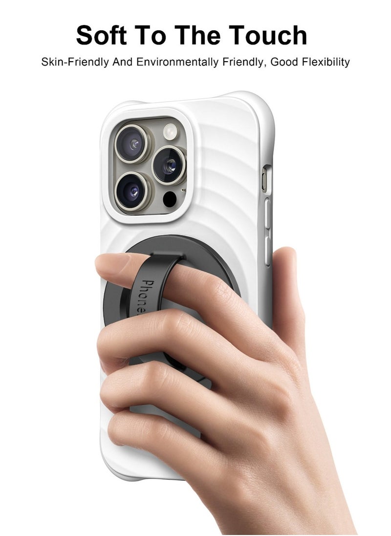 Phone Planet - Smartphone holder with a magnetic ring for iPhone a powerful tool for carrying and moving the mobile phone easily and safely works with MagSafe Black - Image 1