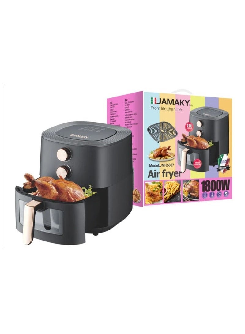 Jamaki JMK5007 1800W 7L Air Fryer, Italian
