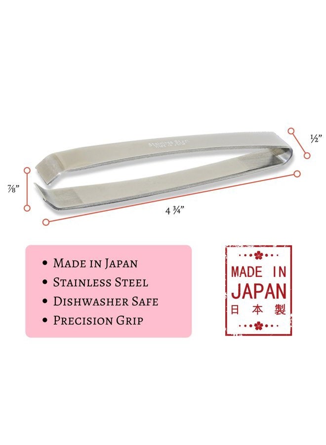 Kwizing (12cm) - Fish Bone Tweezers - Non-Slip, Precision Grip - Debone Salmon, Bass, Catfish - Stainless Steel Handmade Japanese Craftsmanship (12cm) - Image 2