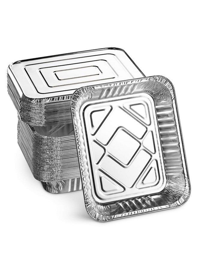 MontoPack MontoPack Aluminum Foil Pans Half Size Roasting Chafing Pan | 9x13 Tins for Cooking, Baking & Catering | Heavy Duty Disposable Cookware Steam Table Trays for Buffet & Food Prepping (20 Pack with Lids)  - Image 1