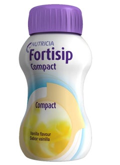 Fortisip compact protein  packed full of energy protein and 28 vitamins vanilla drink 125ml