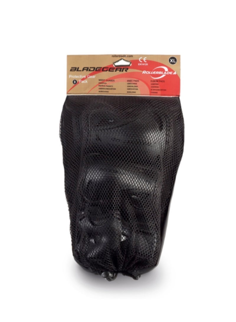 BLADEGEAR 3 PACK 001-M Protective Gear Set Black