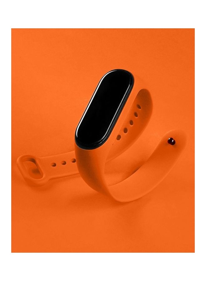 Loquat Xiaomi Mi Band 7 Replacement Strap Soft Silicone Watch Band Sport Wristband Bracelet Compatible with Mi Band 7 Smart Fitness Tracker 2022 Release Orange - Image 3