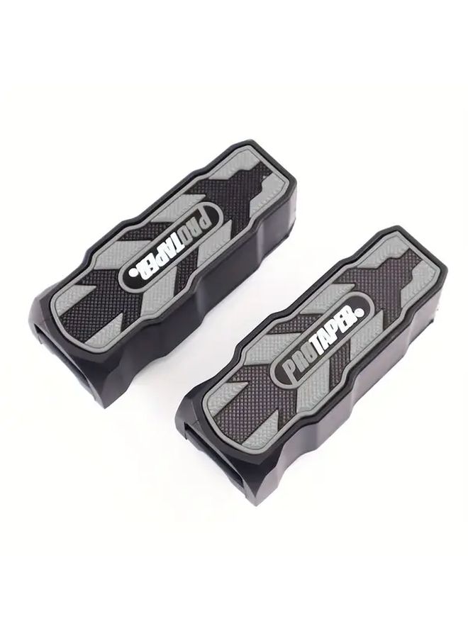 Red Universal Motorcycle Front Foot Peg Spikes Rubber Off Road Racing Decorative Protection - Image 4