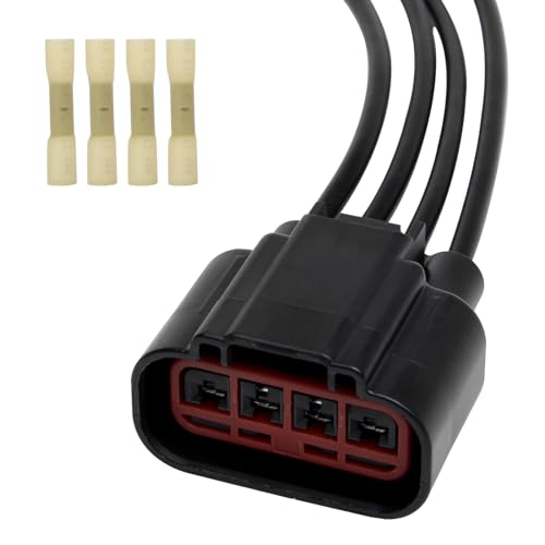 AA Ignition HVAC Blower Motor Resistor Connector Plug Wiring Harness Pigtail - Compatible with Ford & Mercury Vehicles - F150, Fiesta, Expedition, Mustang, Freestar, Freestyle - Replaces 3U2Z14S411ZEA, WPT688 - Image 1