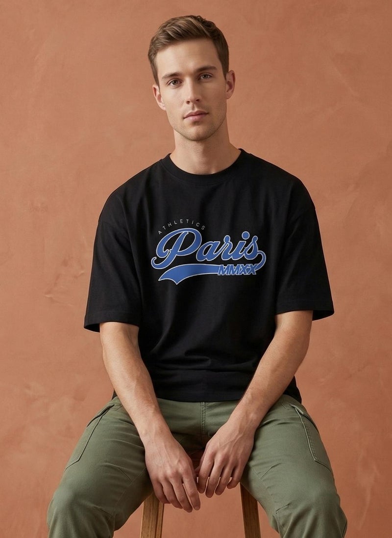 NOBERO Men Oversized Printed T-shirt - Image 2