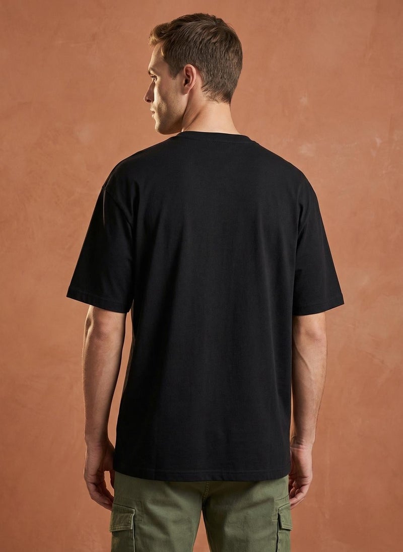 NOBERO Men Oversized Printed T-shirt - Image 5