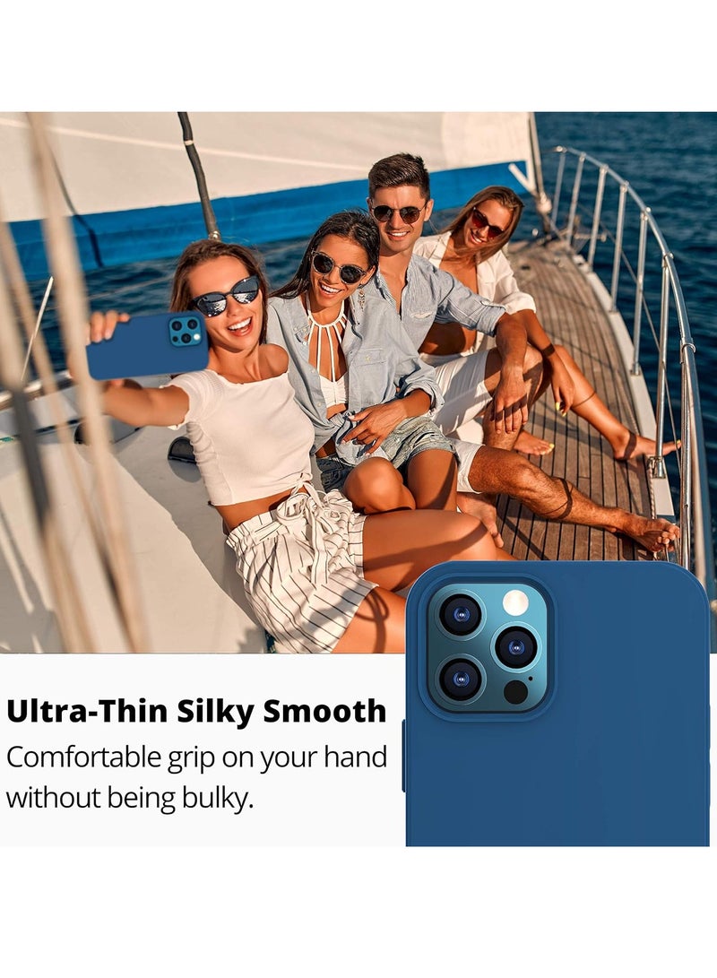 MIGOFAST Liquid Silicone Gel Cover with Full Body Protection Anti-Scratch Shockproof Case Compatible with iPhone 12 Pro Max - Image 2