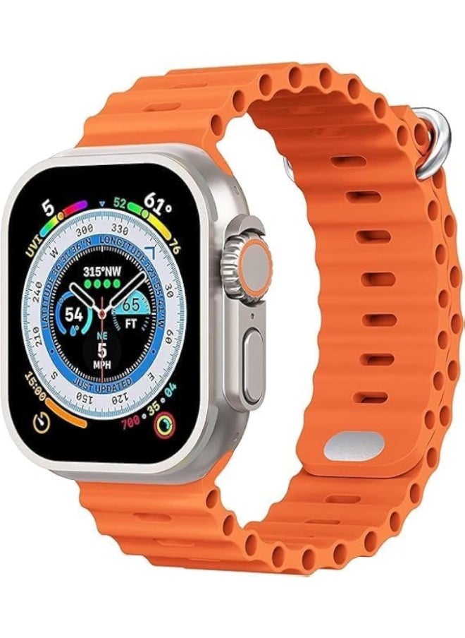 Generic - Smart Watch T9000 Ultra 3 - Orange | Advanced Features & Sporty Design - Image 1