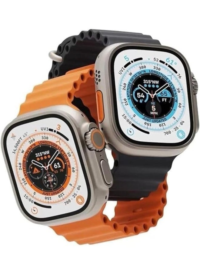 Generic - Smart Watch T9000 Ultra 3 - Orange | Advanced Features & Sporty Design - Image 1