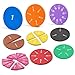 stochastic box Magnetic Fraction Tiles Circles 51 pcs Fraction Bars Set Rainbow Math Manipulatives for Preschool Elementary School Classroom Educational Kit - Image 3