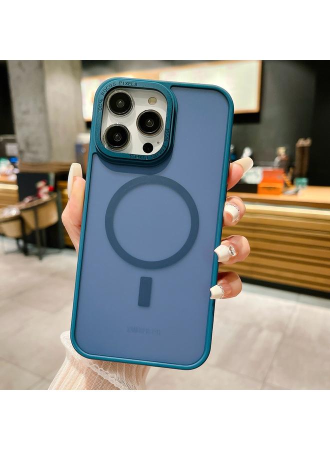 S-TOP Case For iPhone 14 Pro Max Imitation Metal Frosted Skin Feel Acrylic MagSafe Phone Case - Image 1