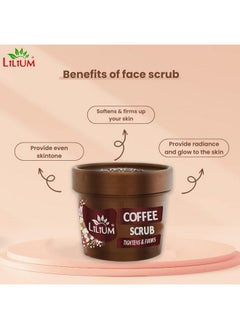 LILIUM Coffee Scrub 100G For Moisture Lock With Age Defiance Ultra Glow Feel Fresh & Smoothness No Harmful Chemical & Paraben Free  - Image 3