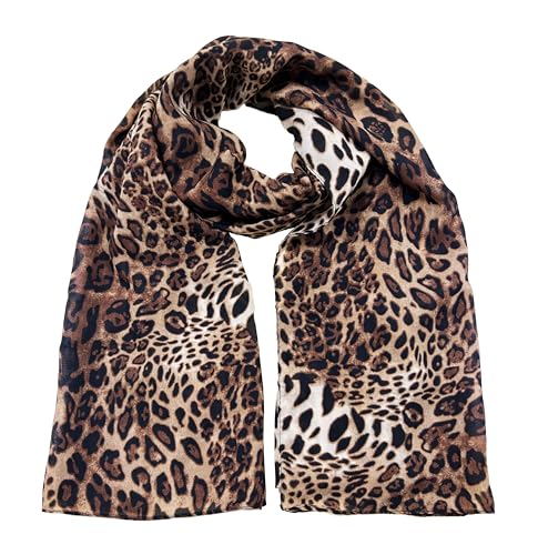 Mealah Womens-Leopard Print Shawl Scarf - Lightweight Wrap Scarves Shawl Cheetah Sunscreen Scarve for Spring Summer Travel - Image 4