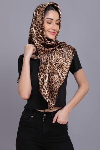 Mealah Womens-Leopard Print Shawl Scarf - Lightweight Wrap Scarves Shawl Cheetah Sunscreen Scarve for Spring Summer Travel - Image 5