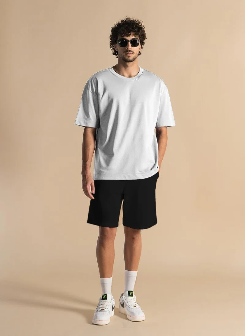 SHAPES DETAILED MIDWEIGHT COTTON BLEND T-SHIRT