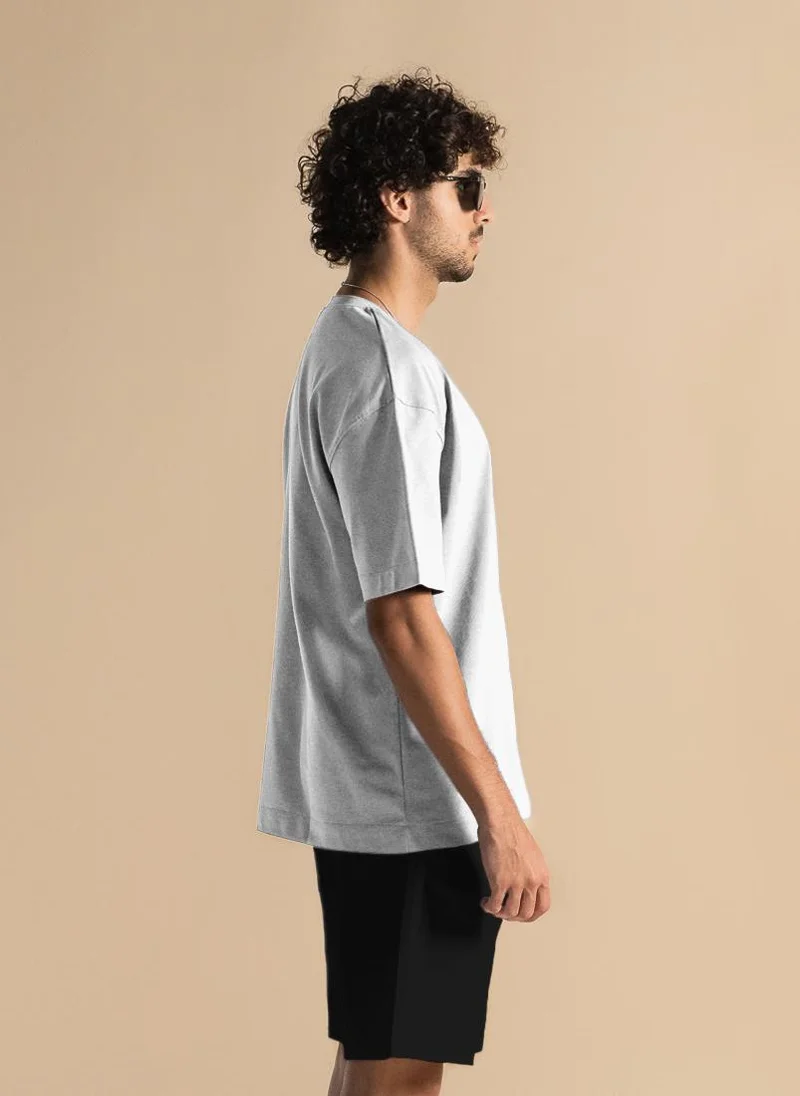 SHAPES DETAILED MIDWEIGHT COTTON BLEND T-SHIRT