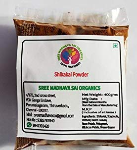 Sree Madhava Sai Organics Sree Madhava Sai Organics Shikakai Powder Natural Hair Cleanser For Deep Cleansing and soft hairs 500 gm Hair Pack Powder for Damaged Weak Hair Rich in Vitamin C 100 Pure Natural - Image 1