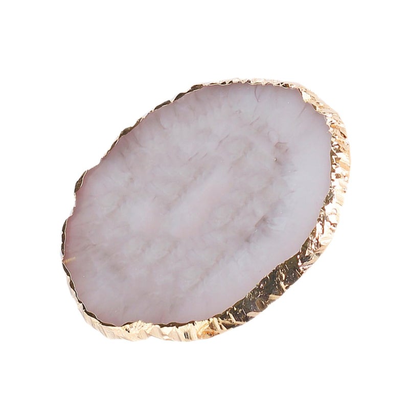 Golden Rim Agate Jewelry Tray Black Display Plate Organizer For Earrings Rings Necklaces - Image 2