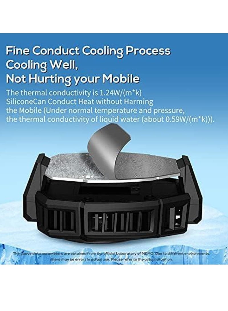 TIGER Phone Cooler – Cellphone Radiator with Dual Semi-Conductor Cooling Chip, Digital Display for Tiktok Live Streaming, Outdoor Vlog, Mobile Gaming, Compatible with Mobile Phones (Width 6-8 cm) – Efficient Heat Dissipation, Portable, and Lightweight Design - Image 4