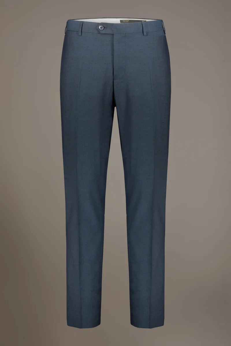 Doppelganger Blue Men's single-breasted suit regular fit bird's eye fabric - Blue for Men | Best Price UAE