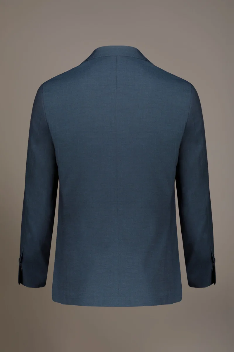 Doppelganger Blue Men's single-breasted suit regular fit bird's eye fabric - Blue for Men | Best Price UAE