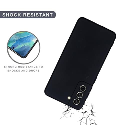 SPRIG Cases Compatible with Samsung Galaxy S21 FE 5G Phone TPU Basic Premium Back Cover Drop Tested Shock Proof Case for Boys and Girls with Camera Protection (Black) - Image 4