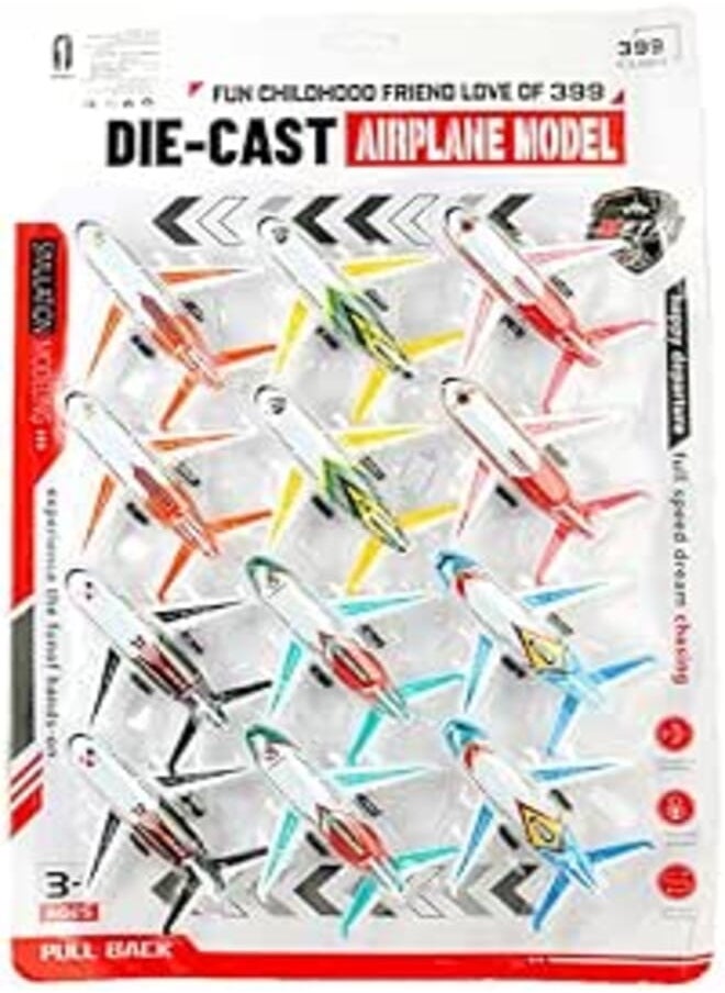 Plastic AirPlane Set For Kids - Multicolor 1105282 