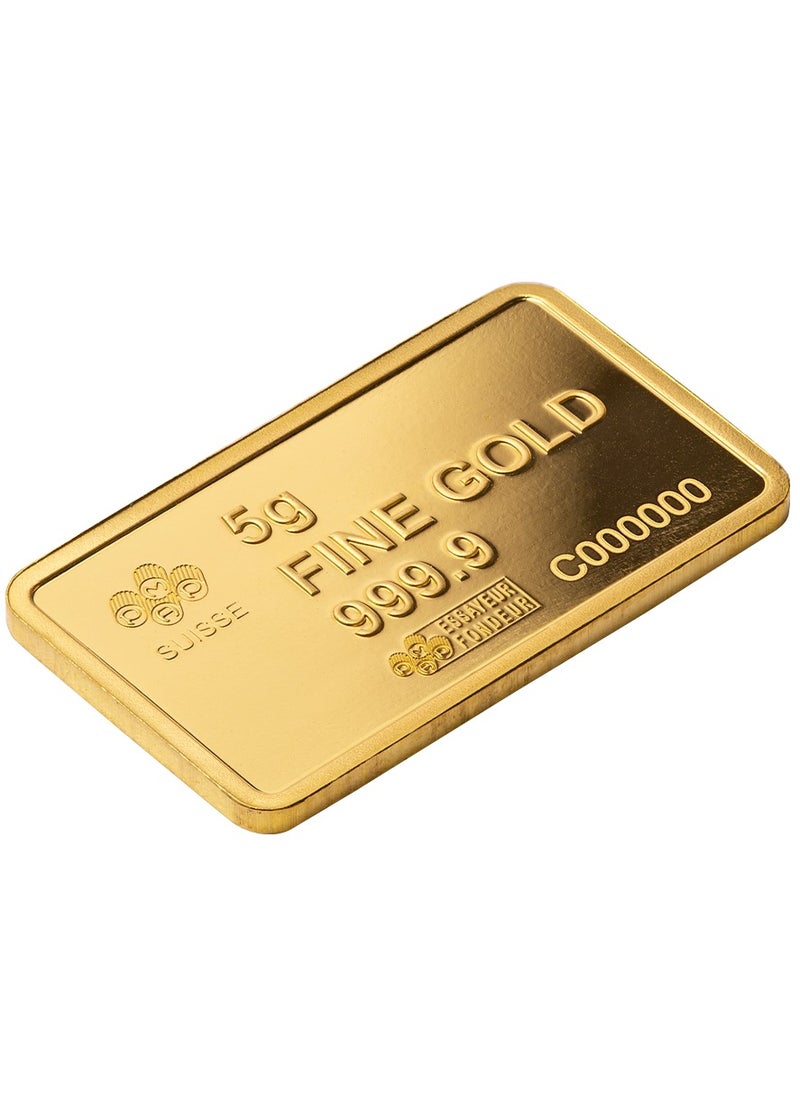PAMP PAMP 5 GRM 24K GOLD BAR  America the Free – Statue of Liberty 5g Gold Bar  - Image 4