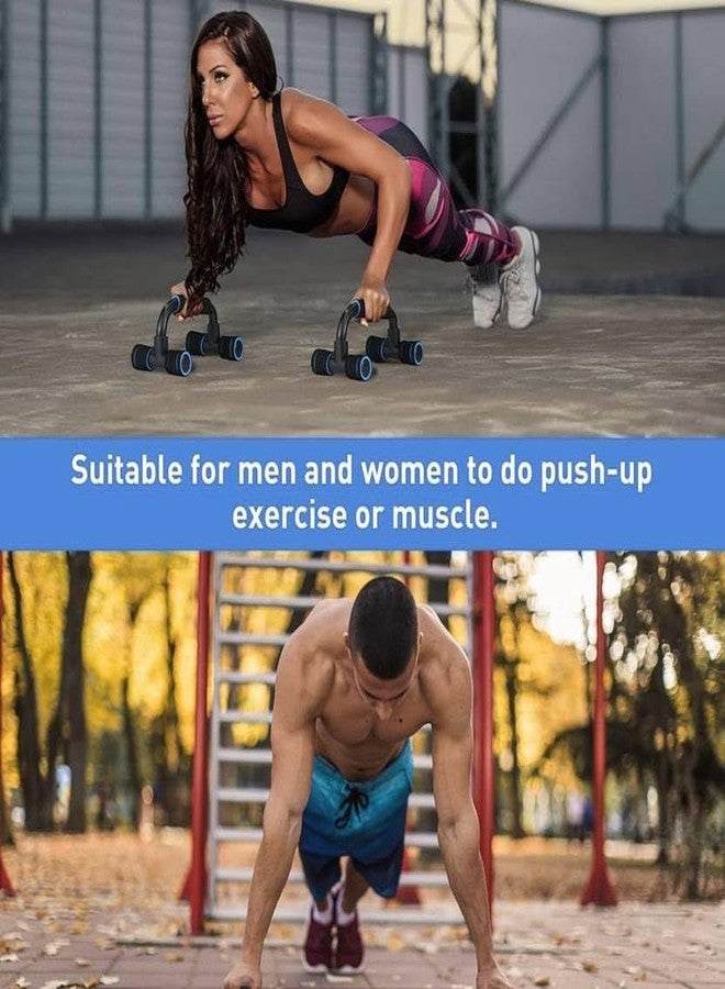 Shopeleven Push Up Bar Stand For Gym & Home Exercise (Blue) - Image 4