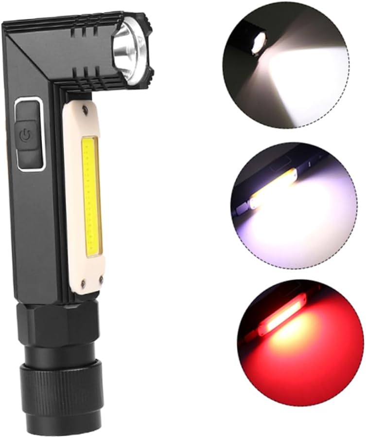 Foldable Hard Light Flashbox 13 5X2X2CM USB Charging 90 Adjustable 360 Rotatable Emergency Torch for Outdoor Camping - Image 3