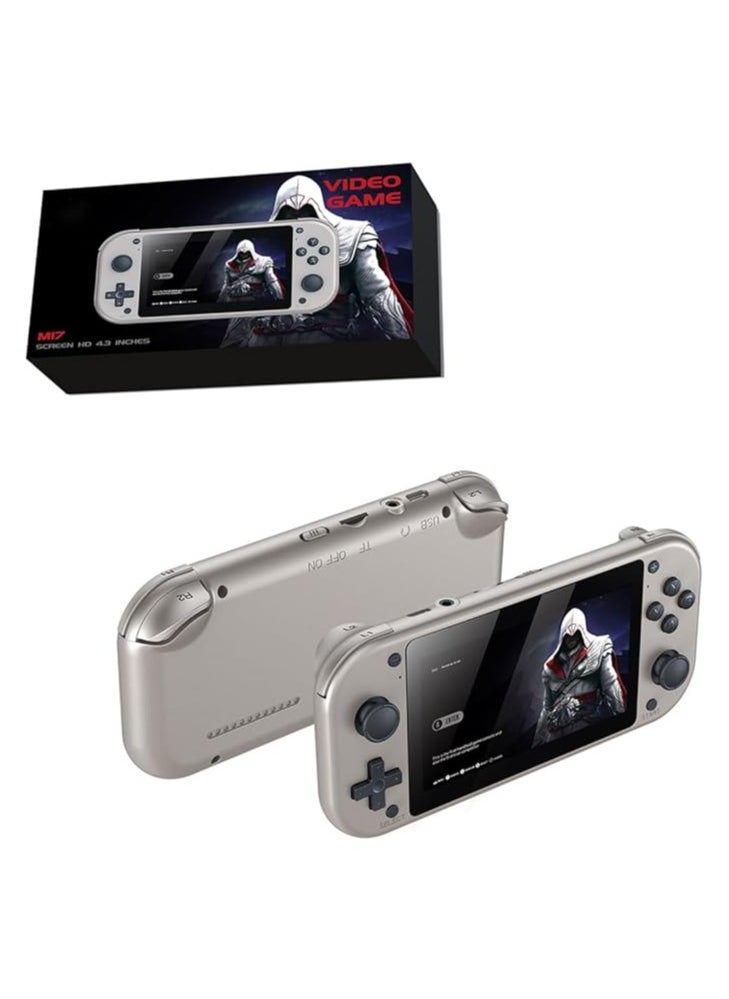 General - M17 - Integrated retro handheld console with more than 20,000 games, video console with 4.3-inch IPS screen, 25 emulators with TF card (64G) retro console - Image 1