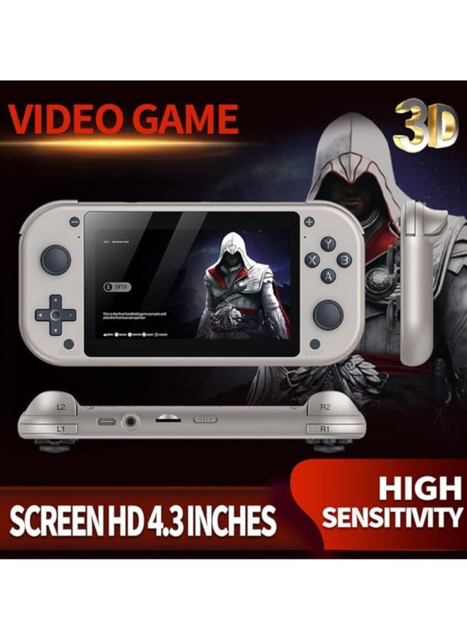 General - M17 - Integrated retro handheld console with more than 20,000 games, video console with 4.3-inch IPS screen, 25 emulators with TF card (64G) retro console - Image 1