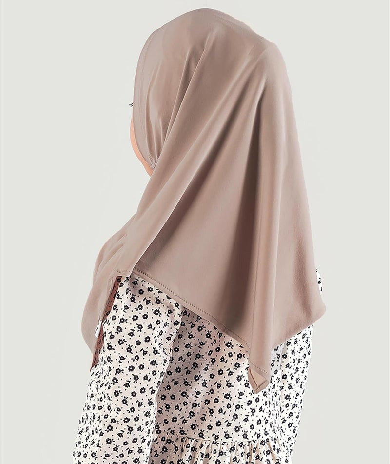 Modefa Islamic Girl Child Practical Amira Hijab Two Piece Muslim Scarf & Bonnet - Instant Easy Hijab - Image 2