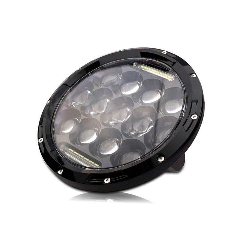 2x 7" Round LED Headlights 75W with DRL Hi/Lo Beam for Offroad Jeep Wrangler JK TJ Harley Davidson Hummer - Image 3