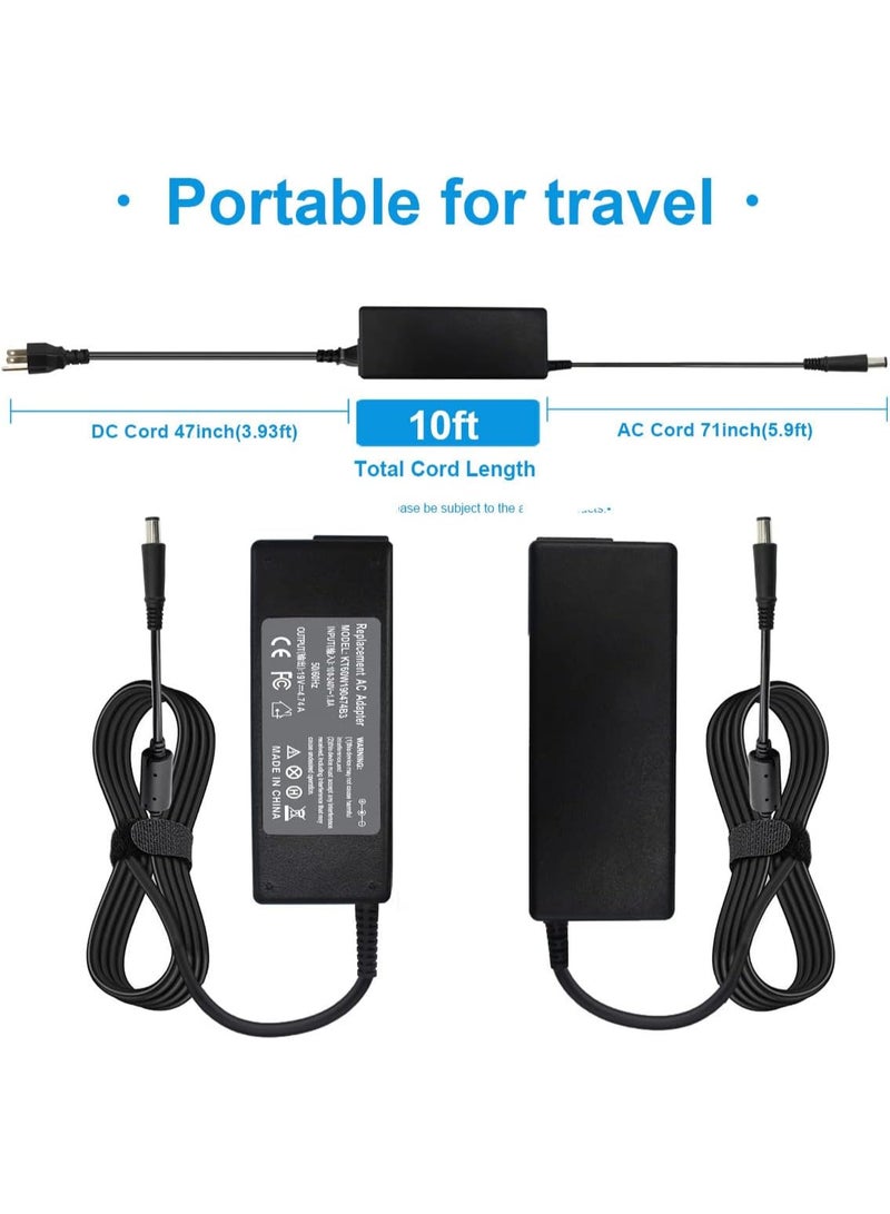 Zexen 65W Power Adapter Charger For HP EliteBook 820 840 850 G1 G2 8440p 8460p, Probook 430 440 450 455 G1 G2 4430s 4530s 6470b 6570b, Pavilion DV7 DV6 DV5 DV4 DM4 G7 G6, Compaq Cq57 Cq58 Cq617.4 x 5.0MM - Image 2